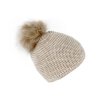 Fiebig Strikhue M/Pompom Beige