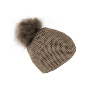Fiebig Strikhue M/Pompom Taupe