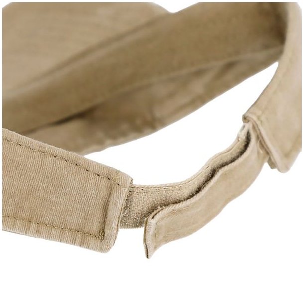 Fiebig Visor washed cotton solid Beige