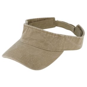 Fiebig Visor washed cotton solid Beige