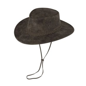 Fiebig Westernhat M/L�derb�nd & Hagerem Taupe