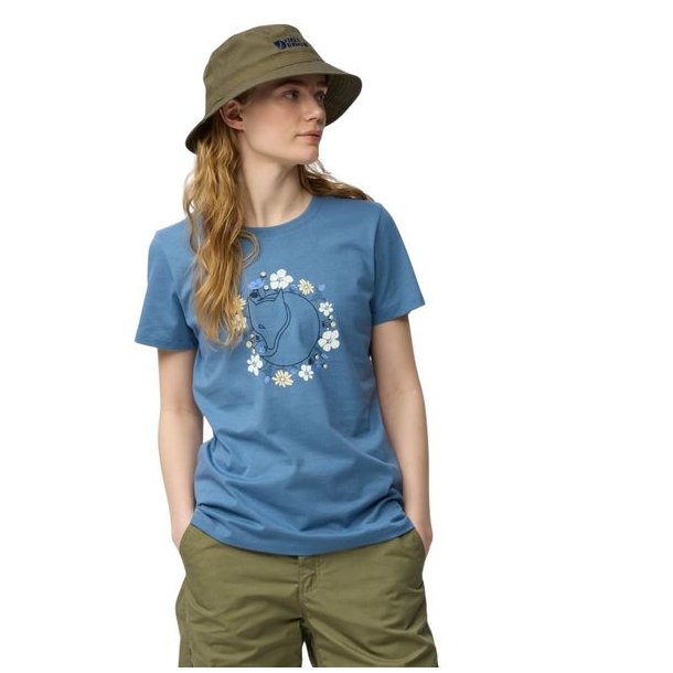 Fj�llr�ven Fj�llblomst Fox T-shirt W Dawn Blue