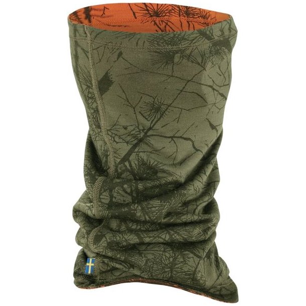 Fj�llr�ven Lappland Neck Gaiter Green Camo-Orange Multi Camo