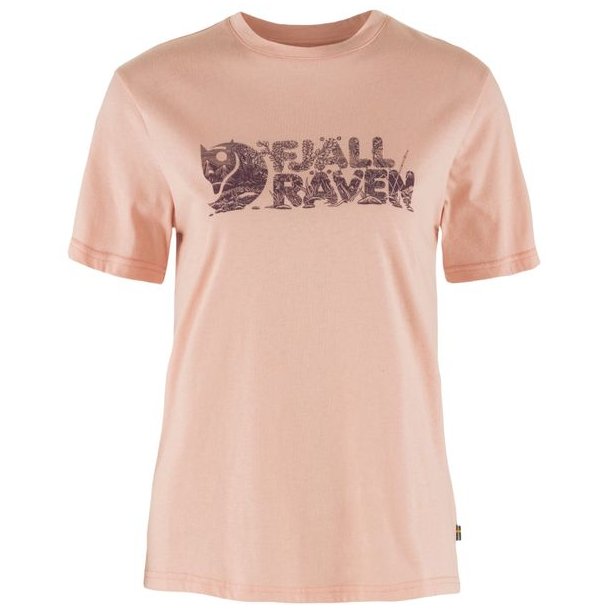 Fjllrven Lush Logo T-Shirt W Chalk Rose
