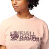 Fjllrven Lush Logo T-Shirt W Chalk Rose