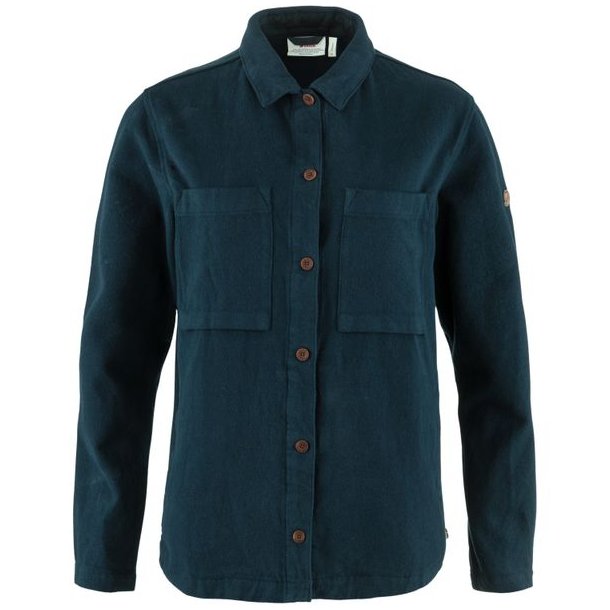 Fjllrven Singi Flannel Overshirt W Dark Navy