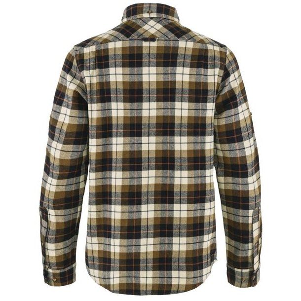 Fj�llr�ven Singi Heavy Flannel Shirt Chalk White-Dark Navy