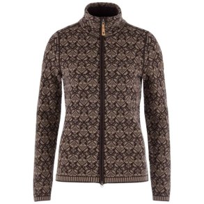 Fj�llr�ven Snow Cardigan W Suede Brown