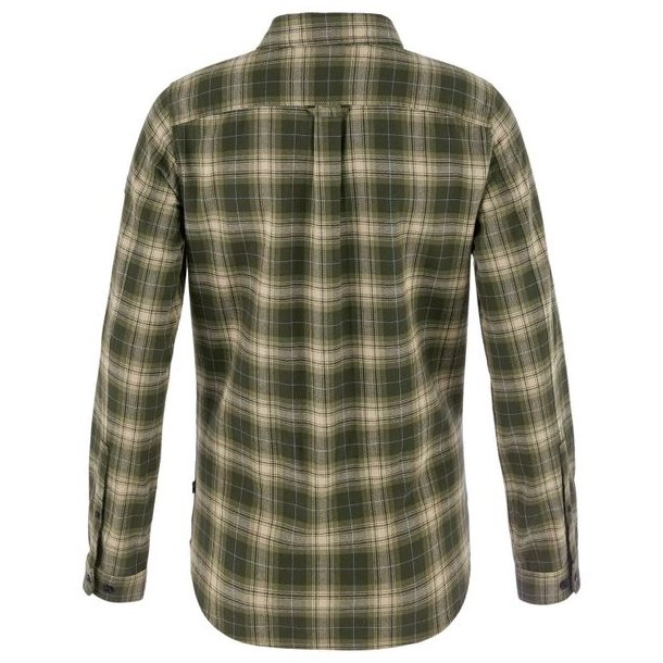 Fj�llr�ven �vik Classic Flannel Shirt W Deep Forest-Fossil