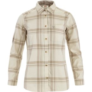 Fj�llr�ven �vik Flannel Shirt W Chalk White-Fossil