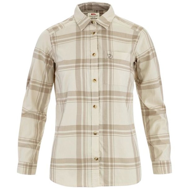 Fj�llr�ven �vik Flannel Shirt W Chalk White-Fossil