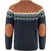 Fjllrven vik Knit Sweater Dark Navy-Terracotta Brown
