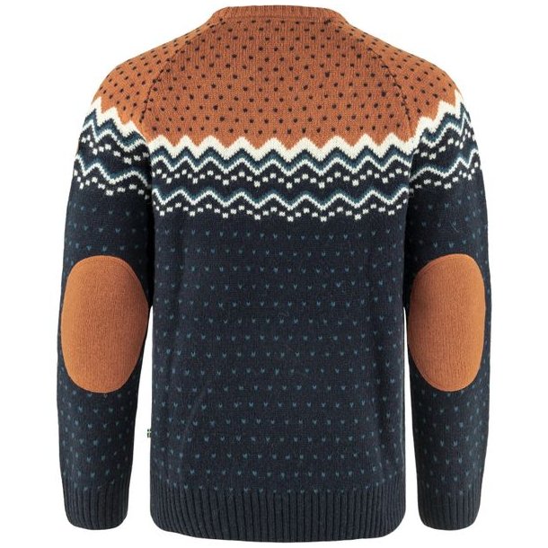 Fjllrven vik Knit Sweater Dark Navy-Terracotta Brown