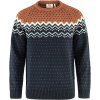 Fjllrven vik Knit Sweater Dark Navy-Terracotta Brown