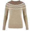 Fj�llr�ven �vik Knit Sweater W Fossil-Suede Brown