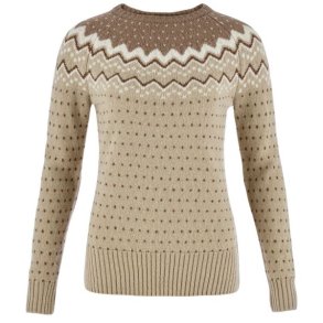 Fj�llr�ven �vik Knit Sweater W Fossil-Suede Brown