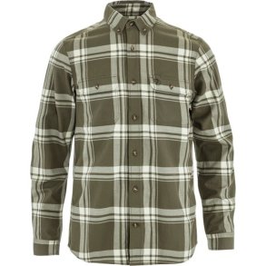 Fj�llr�ven �vik Lite Flannel Shirt Laurel Green-Chalk White