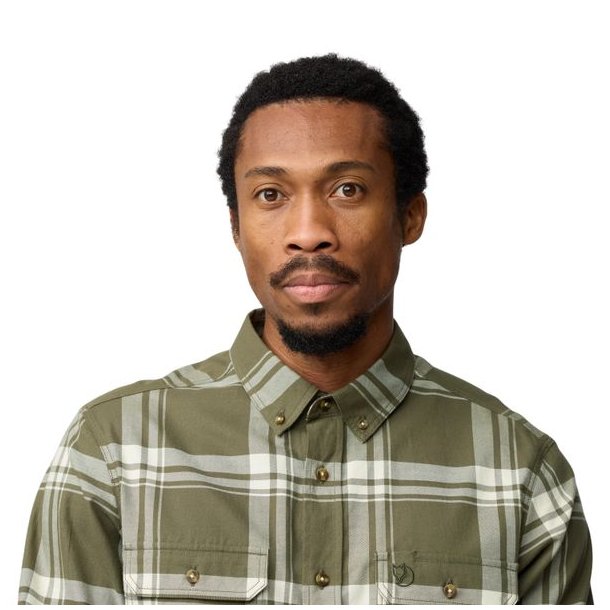 Fj�llr�ven �vik Lite Flannel Shirt Laurel Green-Chalk White