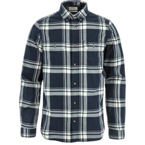 Fj�llr�ven �vik Lite Flannel Shirt Dark Navy-Chalk White