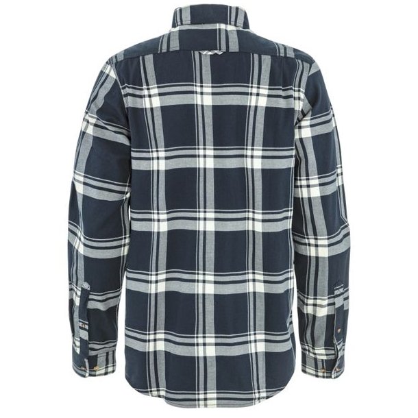 Fj�llr�ven �vik Lite Flannel Shirt Dark Navy-Chalk White