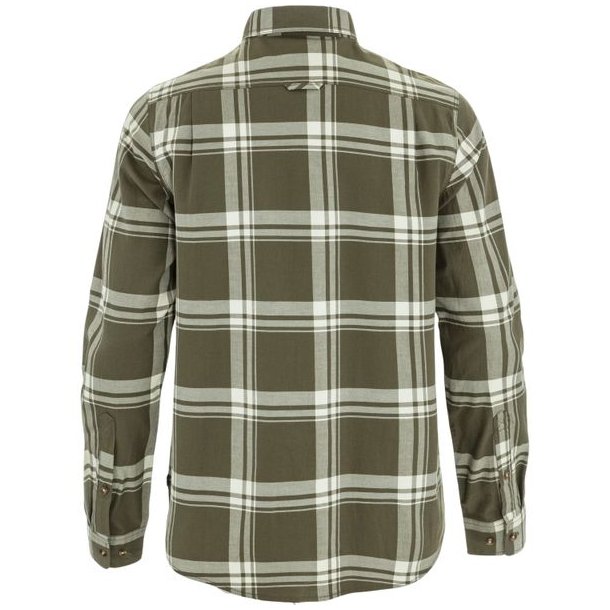 Fj�llr�ven �vik Lite Flannel Shirt Laurel Green-Chalk White