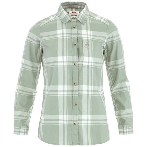 Fj�llr�ven �vik Lite Flannel Shirt W Misty Green-Eggshell