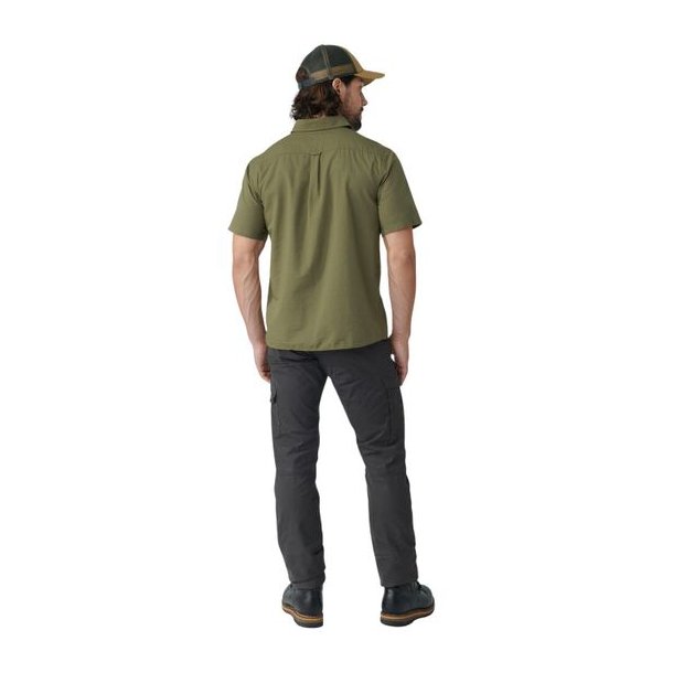 Fj�llr�ven �vik Lite Shirt SS Chalk White-Dark Navy