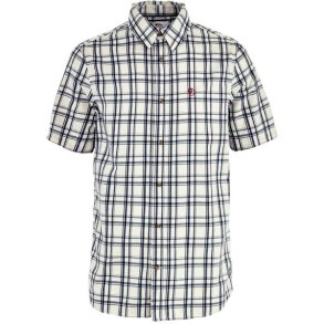 Fj�llr�ven �vik Lite Shirt SS Chalk White-Dark Navy