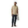 Fj�llr�ven �vik Travel Shirt SS Chalk White-Sand Stone