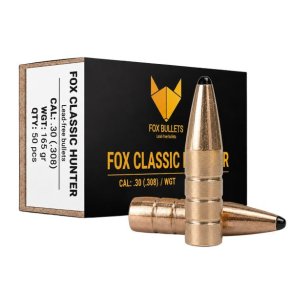 Fox Classic Hunter .30 (.308), 10,7g/165gr 50 stk. Blyfri Projektil