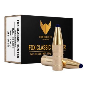Fox Classic Hunter .30 (.308), 9,7g/150gr 50 stk. Blyfri Projektil