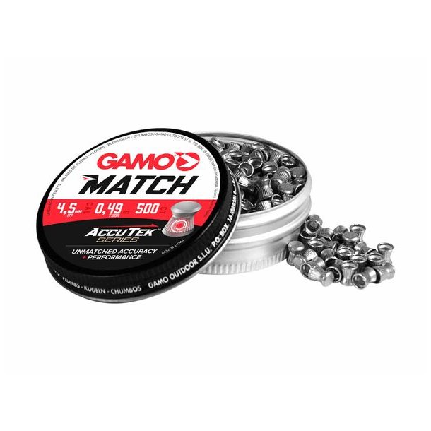 Gamo Accutek Match 4,5 mm Luftgevrshagl 500 Stk 0,49g