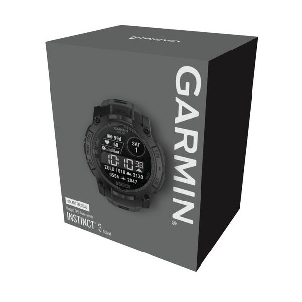Garmin Instinct 3 Solar Tactical Edition 50mm Black