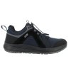 Green Comfort Path Pelle Sneaker Elastic Lace Navy Blue