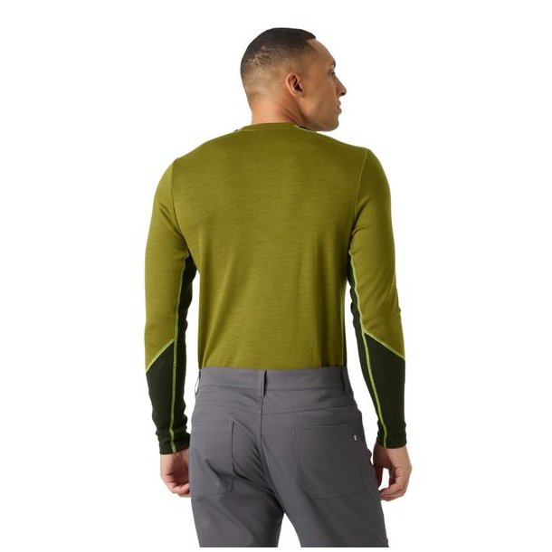 Helly Hansen Lifa Merino Midweight Crew Olive Green