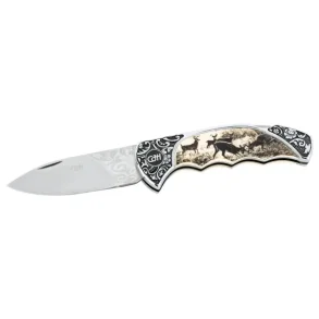 Herbertz Foldekniv Med Ls Metalskfte med motiv - 8,2cm