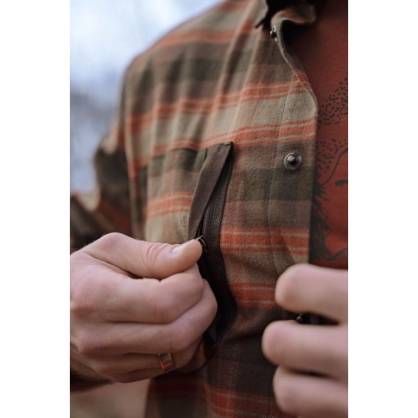 H�rkila Aivak L/S Skjorte Autumn Orange Check