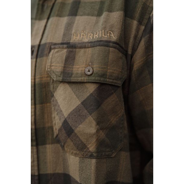 H�rkila Asmund L/S Skjorte Beech Green Check
