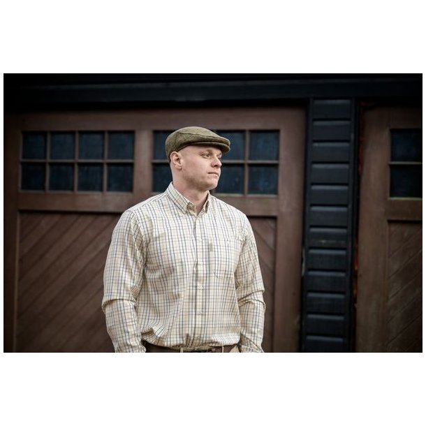 H�rkila Haywood Uldblanding L/S Skjorte Arrowwood Yellow Check