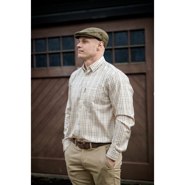 H�rkila Haywood Uldblanding L/S Skjorte Arrowwood Yellow Check