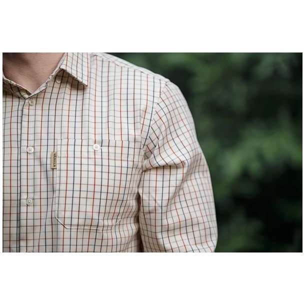 H�rkila Haywood Uldblanding L/S Skjorte Arabian Spice Check