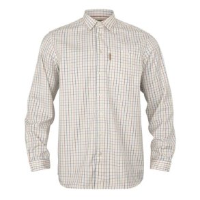 H�rkila Haywood Uldblanding L/S Skjorte Arabian Spice Check