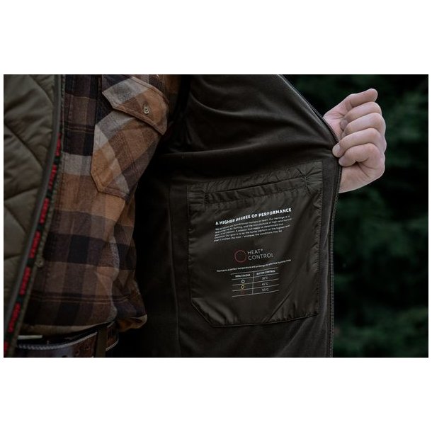 H�rkila Heat Insulated Vest Willow Green/Shadow Brown