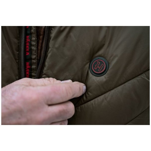 H�rkila Heat Insulated Vest Willow Green/Shadow Brown