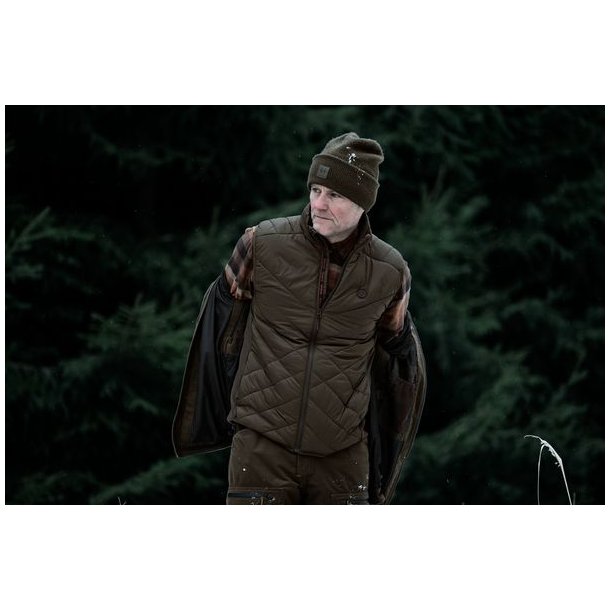 H�rkila Heat Insulated Vest Willow Green/Shadow Brown