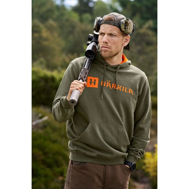 H�rkila Identity Hoodie Grape leaf/Mandarin orange