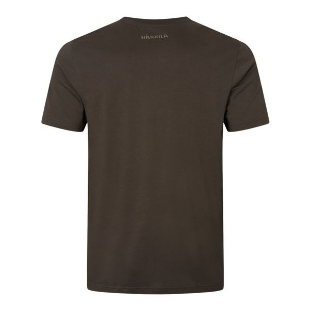 H�rkila Logo Brand S/S T-Shirt Shadow Brown/Tarmac