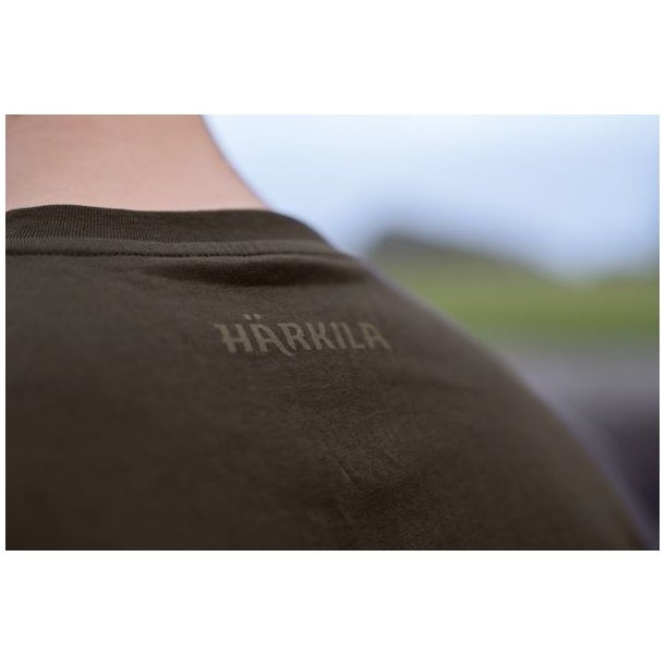 H�rkila Logo Brand S/S T-Shirt Shadow Brown/Tarmac