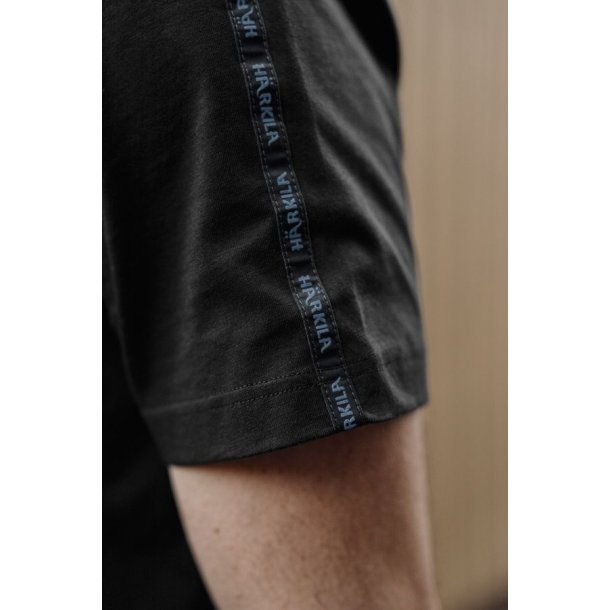H�rkila Logo Brand S/S T-Shirt Anthracite/Sea Blue