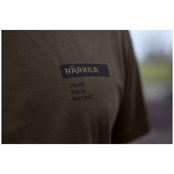 H�rkila Logo Brand S/S T-Shirt Shadow Brown/Tarmac